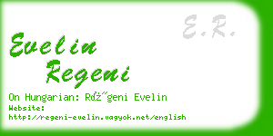 evelin regeni business card